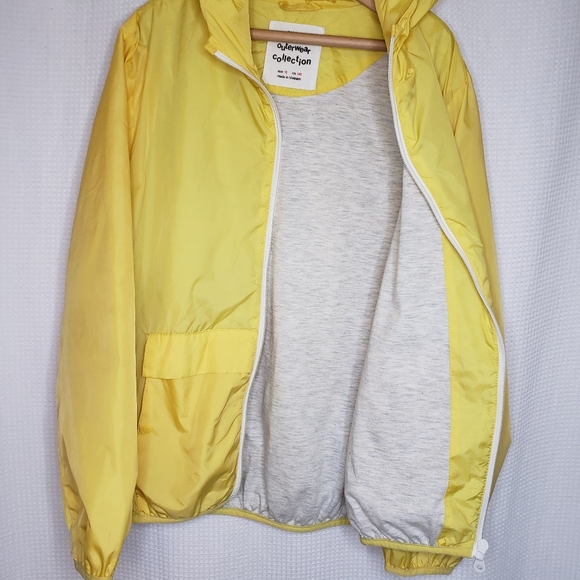 Zara Girls Size 10 Lemon Yellow Light Windbreaker Spring Summer Jacket. - Picture 3 of 5
